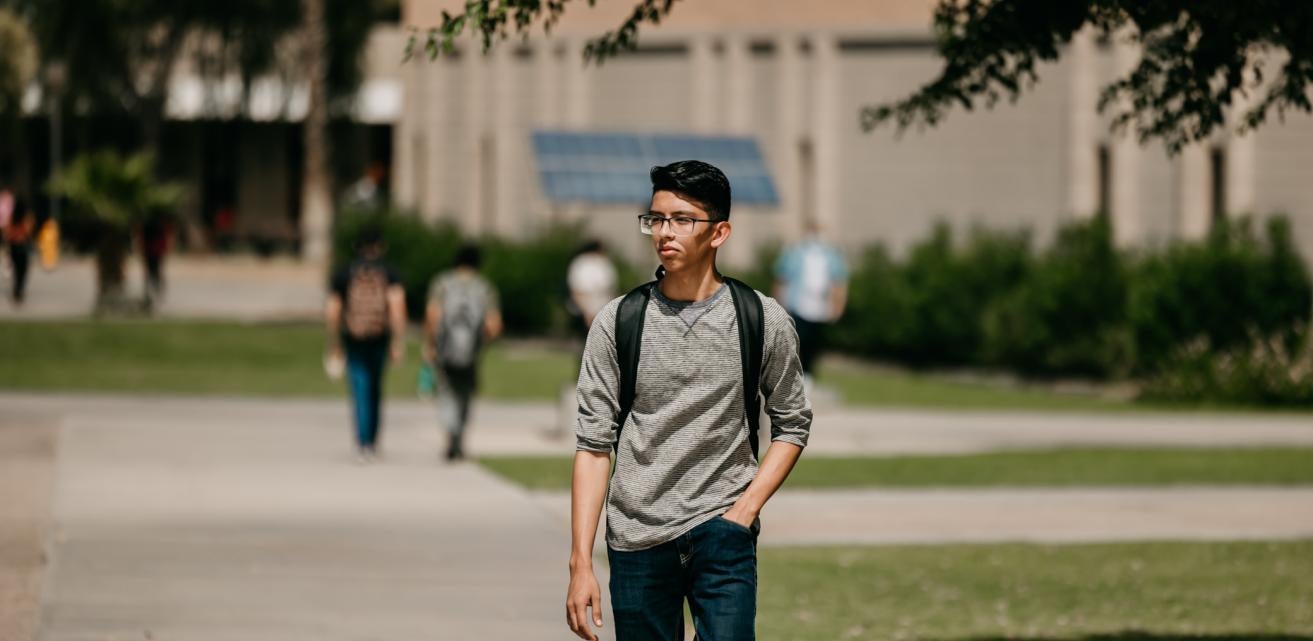 Student Walking