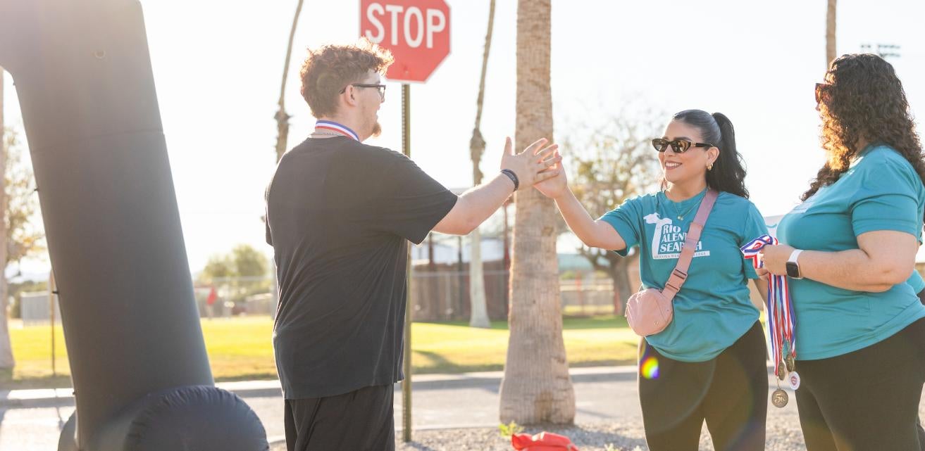 Students in a Marathon