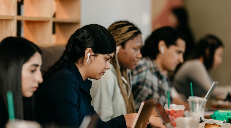 Students Studying